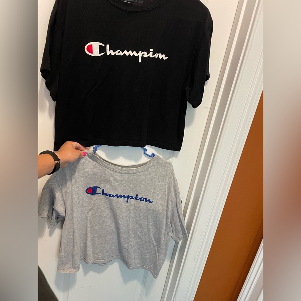 Champion Womens Crew Neck Short Sleeve T-Shirt price for both tops